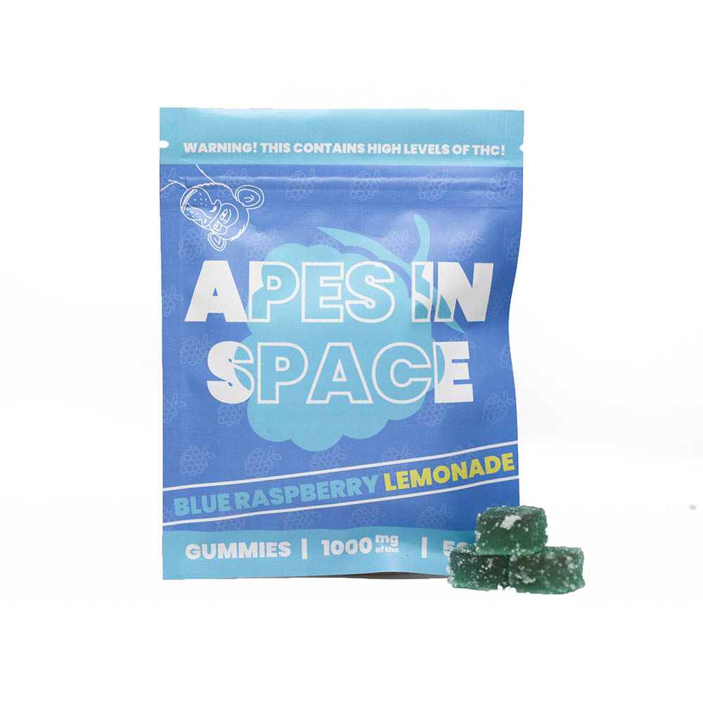 Apes In Space Blue Raspberry Lemonade Gummies Mg Thc West