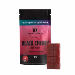 Twisted Extracts - 1:1 THC/CBD Black Cherry Gummies - 40MG