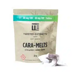 Twisted Extracts - 1:1 THC/CBD Cara-Melts - 40MG - Sativa