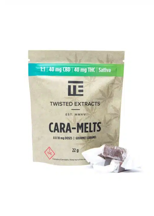 Twisted Extracts - 1:1 THC/CBD Cara-Melts - 40MG - Sativa