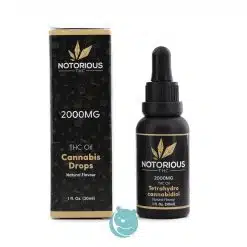 notorious thc tincture 2000mg thc oil