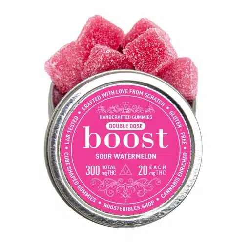 Boost – Sour Watermelon Gummies - 300MG THC
