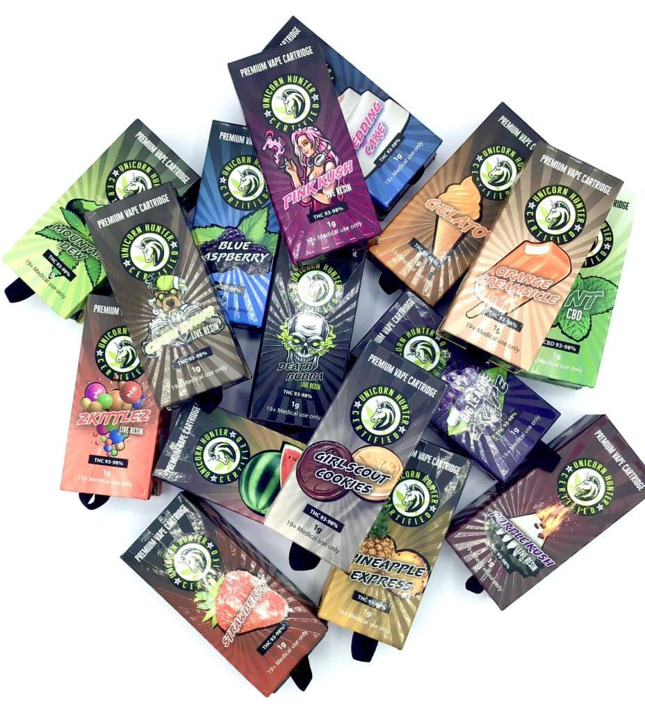 Unicorn Hunter Pineapple Express THC Cartridge West Coast Releaf