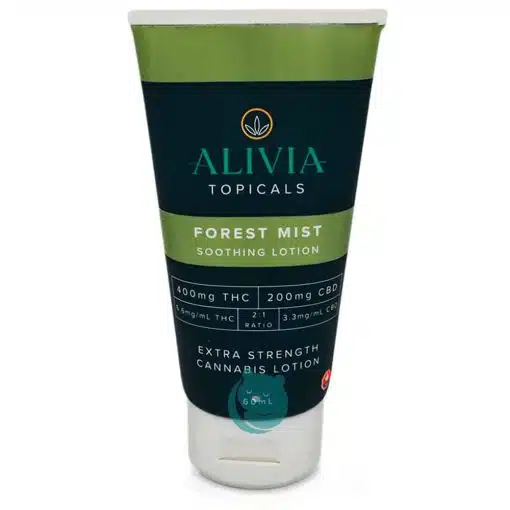 Alivia - Forest Mist 60ml Extra Strength Cannabis Lotion - 2:1 THC to CBD