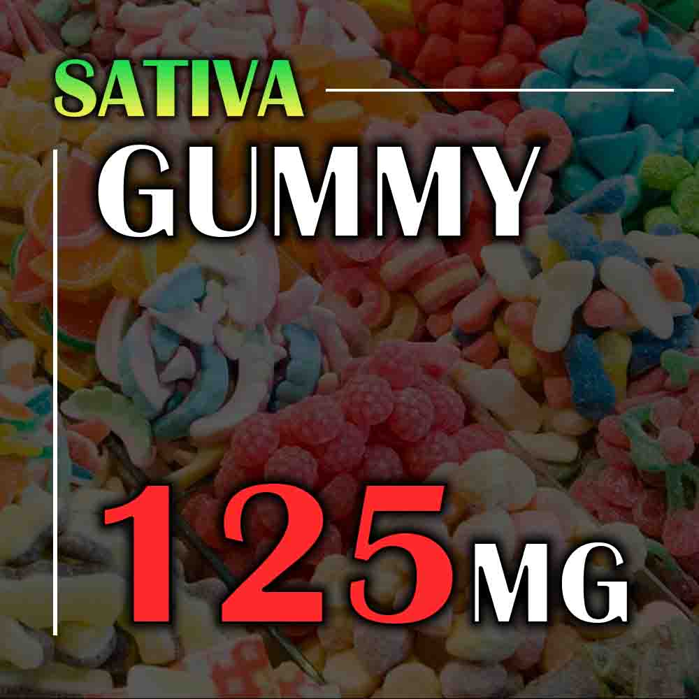 White Label Candy Gummy 125 MG SATIVA West Coast Releaf