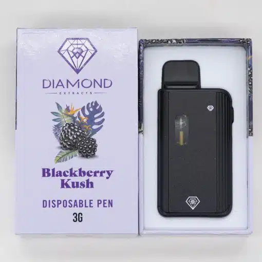 Diamond Concentrates – Blackberry Kush - THC Disposable Pen (3 Grams)