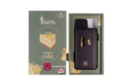 Burn – Lemon Cake - Sativa - THC Disposable Pens (3 Grams)